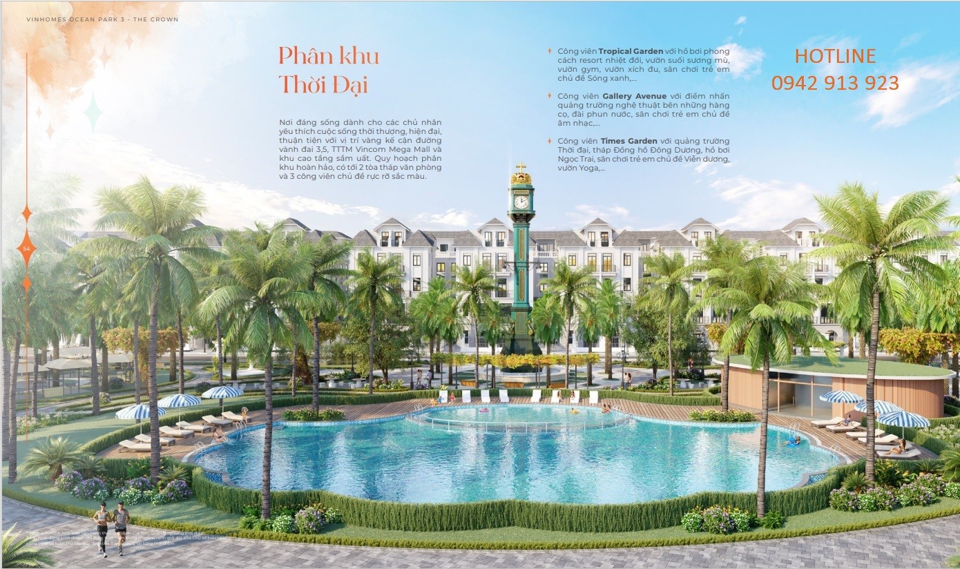 Mở bán Shophouse, liền kề phân khu Thời Đại Vinhomes Ocean Park 3 - The Crown giá chỉ từ 7 tỷ